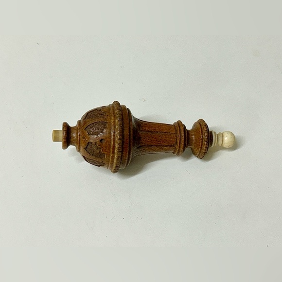 Vintage 1890s Ornately Carved Victorian Butler Servant Call Button Device - Picture 14 of 16